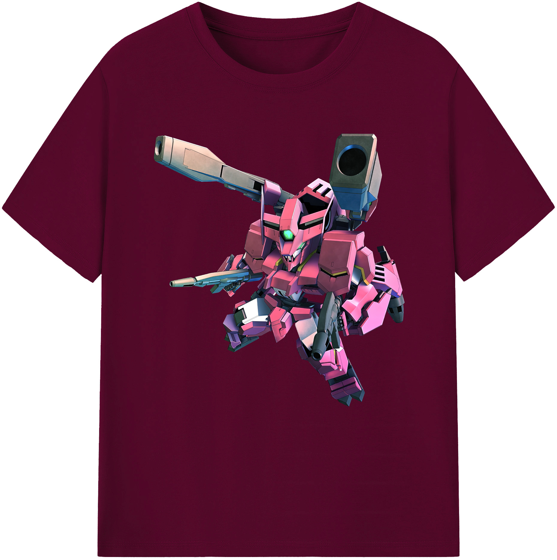 （画像用） 機動戦士ガンダム Mobile Suit Gundam レディースカジュアルプリントTシャツ（綿100％）